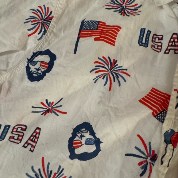 USA Patriotic Shirt 🇺🇸 unisex, but listed under men’s for sizing! Red White&Blue - Picture 10 of 10